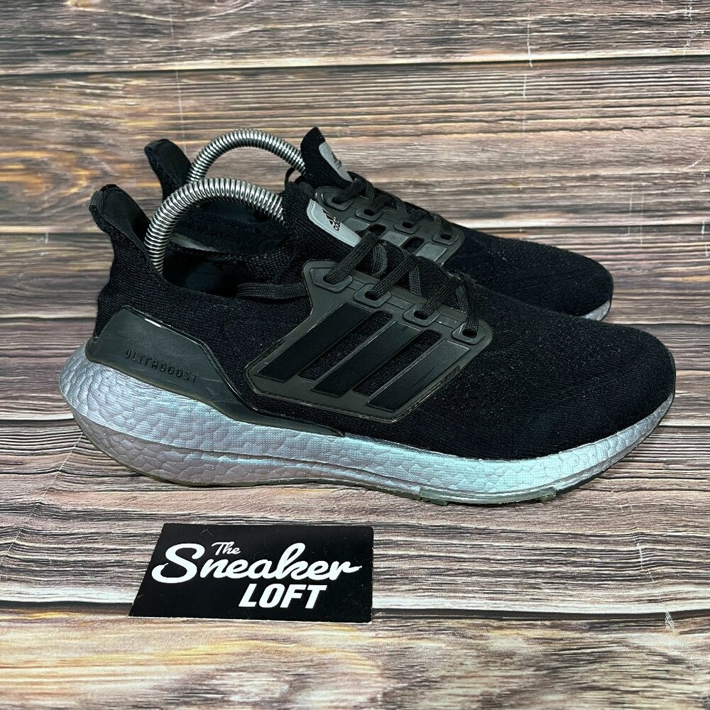 Adidas Ultraboost 21 Women's‎ Black Blue Oxide Athletic Running Shoes
